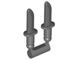 Minifigure, Weapon Knife : {тъмно каменно сив}