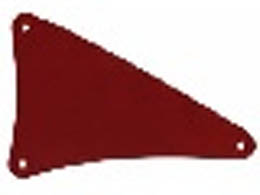Cloth Sail Triangular 15 x 22 with 3 Holes: {нов тъмно червен}