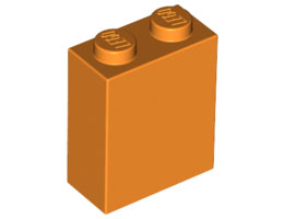 Тухличка 1X2X2, (b) вътрешен държач за ос: {ярко оранжев}