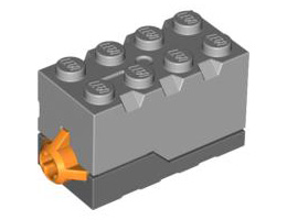 Electric, Sound Brick 2 x 4 x 2 with Light Bluish Gray Top and Carousel Sound: {тъмно каменно сив}