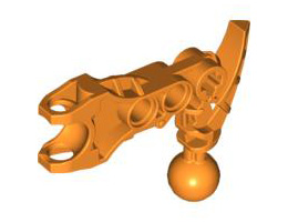 Bionicle Arm Av-Matoran with Ball Joint and Ball Socket: {ярко оранжев}