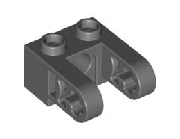 2X1 пъпки Ø4.9 отвор с полугреда : {тъмно каменно сив}