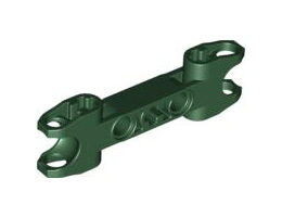 Technic, Axle and Pin Connector 2 x 7 with Two Ball Joint Sockets, Squared Ends and Axle Hole in Center: {земно зелен}