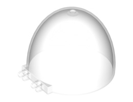 Windscreen 8 x 8 x 5 Dome with Dual 2 Fingers: {прозрачен}