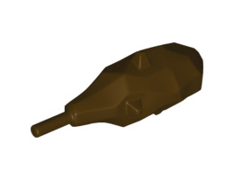 Minifigure, Weapon Club (Troll): {тъмно кафяв}