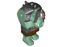 Body Giant, Fantasy Era Troll with Black Armor Pattern: {пясъчно зелен}