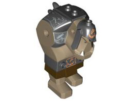 Body Giant, Fantasy Era Troll with Black Armor Pattern: {пясъчно жълт}