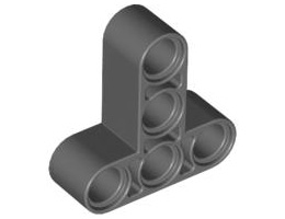 Т-образна греда 3X3 с дупка Ø 4.8 mm: {тъмно каменно сив}