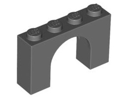 Арка 1X4x2 : {тъмно каменно сив}