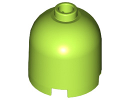 Brick, Round 2 x 2 x 1 2/3 Dome Top - Blocked Open Stud: {ярко жълто-зелен}