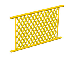 Net, Plastic 8 x 12 Lattice: {ярко жълт}