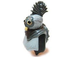 Minifigure, Head Modified SW Talz, Thi-Sen Pattern: {тъмно каменно сив}