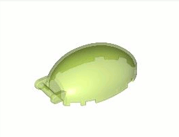 Кабина 6X4X2 с вал Ø3.2 mm: {прозрачно ярко зелен}