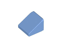 Покривна плочка 1X1X2/3, гладка: {умерено син}
