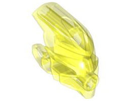 Bionicle Head Connector Block (Av-Matoran) : {прозрачно флуорисциращо зелен}