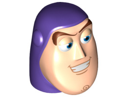 Large Figure Head Modified Toy Story Buzz Lightyear Pattern: {светло виолетов}