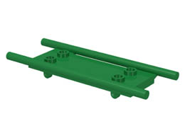 Minifigure, Utensil Stretcher: {тъмно зелен}