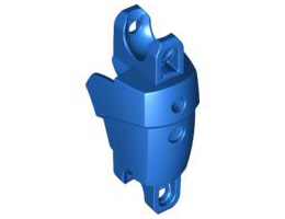 Large Figure Arm / Leg Section with 2 Ball Joint Sockets: {ярко син}