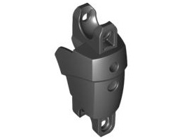 Large Figure Arm / Leg Section with 2 Ball Joint Sockets: {черен}