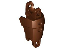 Large Figure Arm / Leg Section with 2 Ball Joint Sockets: {червеникаво-кафяв}