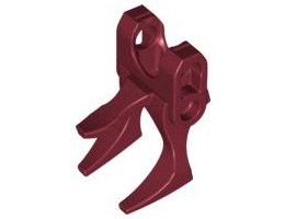 Large Figure Claw with Ball Joint Socket: {нов тъмно червен}