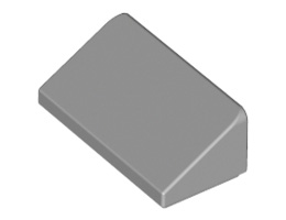 Покривна плочка 1X2x2/3: {умерено каменно сив}
