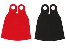 Minifigure, Cape Cloth, Extended with Black and Red Sides (Zurg): {мултикомбинация}