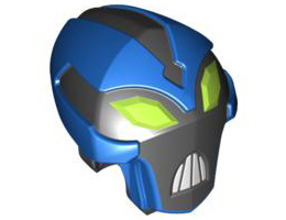 Large Figure Head Modified Ben 10 Big Chill with Black Face Pattern: {ярко син}