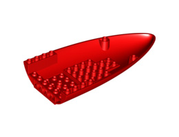 Aircraft Fuselage Forward Bottom Curved 8 x 16: {ярко червен}