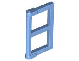 Прозорец 1/2 за рамка 1X4x3 : {умерено син}