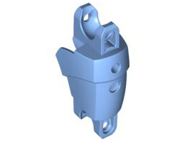 Large Figure Arm / Leg Section with 2 Ball Joint Sockets: {умерено син}