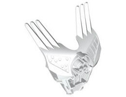 Hero Factory Chest Armor with Triple Spiked Shoulders: {бял}