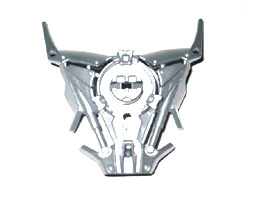 Hero Factory Chest Armor with Single Spiked Shoulders: {сребрист}