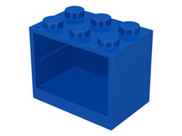 Шкаф 2X3X2 : {ярко син}