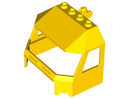 Windscreen 4 x 6 x 4 Cab with Hinge and 1 x 4 Bottom Cutout: {ярко жълт}