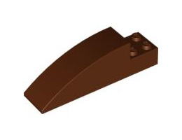 Slope, Curved 8 x 2 x 2 : {червеникаво-кафяв}