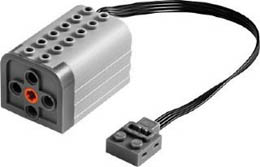 Electric, Motor 9V Power Functions with Gear Reduction Ratio 9.5 : 1: {умерено каменно сив}