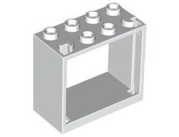 Рамка 2X4X3: {бял}