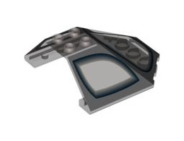 Windscreen 6 x 6 x 2 Canopy with SW General Grievous' Starfighter Pattern: {прозрачно кафяв}