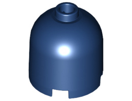 Brick, Round 2 x 2 x 1 2/3 Dome Top - Blocked Open Stud: {земно син}