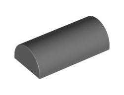 Заоблен ръб на покрив 2X4X1 : {тъмно каменно сив}