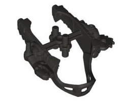 Hero Factory Face Shield with Saw Blade: {титаниево метален}
