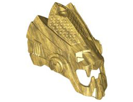 Hero Factory Mask, Lion (Rocka): {топло златист}