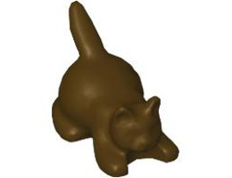 Cat, Crouching: {тъмно кафяв}