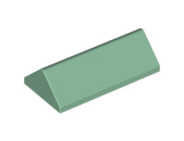 Плочка ръб на покрив 2X4/25° : {пясъчно зелен}