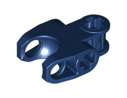 Technic, Axle Connector 2 x 3 with Ball Socket, Closed Sides, Squared Ends, Open Lower Axle Holes: {земно син}