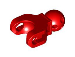 Hero Factory Arm / Leg with Ball Joint and Ball Socket, Short: {ярко червен}
