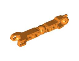 Hero Factory Arm / Leg with Ball Joint and Ball Socket and 4 Pin Holes: {ярко оранжев}