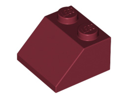 Покривна плочка 2X2/45° : {нов тъмно червен}