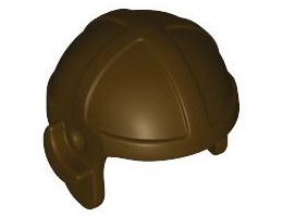 Minifigure, Headgear Cap, Aviator: {тъмно кафяв}